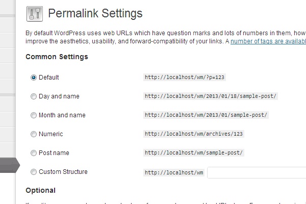 Default permalink