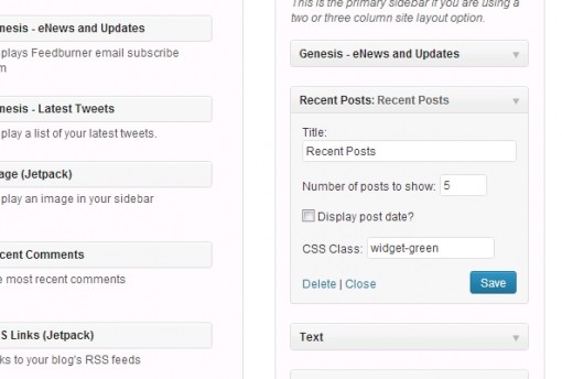 Add Custom Classes For Specific Widgets in WordPress