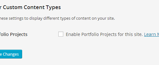 How to Add Portfolio Custom Post Type With Jetpack Plugin