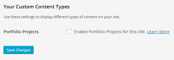 portfolio custom post type