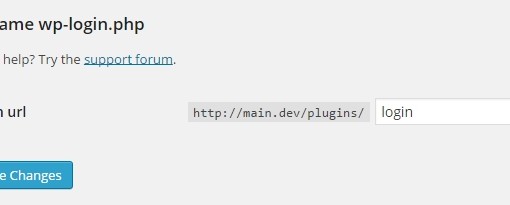 Easily Change Default WordPress Login URL