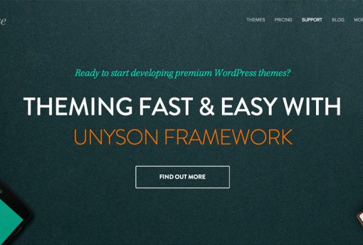 Unyson Framework – A New Drag and Drop Framework by Themefuse