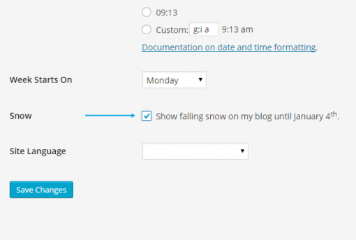 Easily Add Animated Snow Fall Effect in WordPress